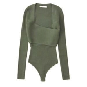 Abercrombie LuxeLoft Wrap Bodysuit - M